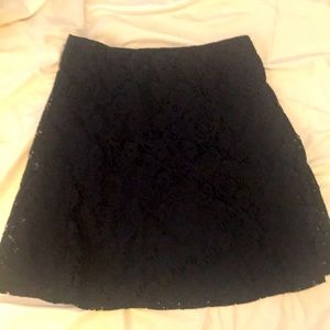 🌺 Christopher & Banks Black Lace Skirt